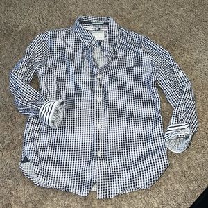 Boys long sleeve shirt denim & flower